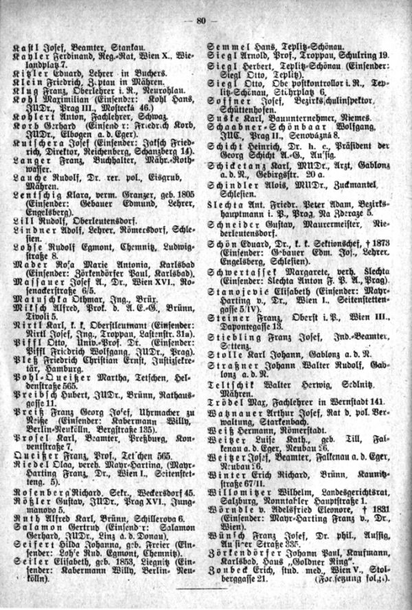 Sudetendeutsche Ahnentafelsammlung und Familienkartei - 2