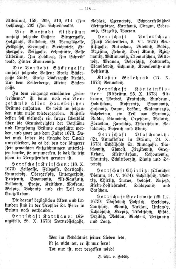 Quellenkunde für Brünn und Umgebung - 4