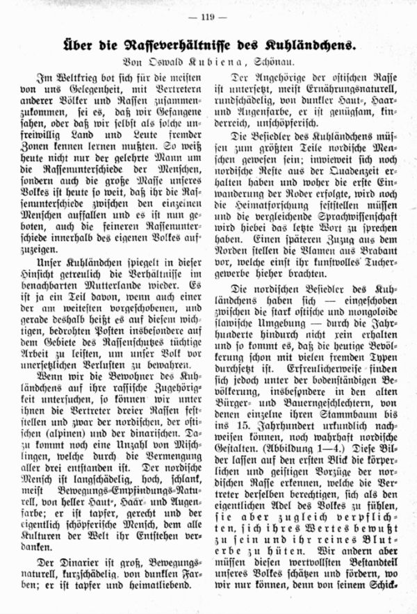 Über die Verhältnisse des Kuhländchens - 1