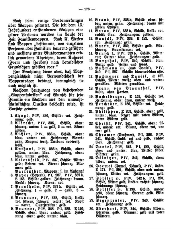 Wappenschilder Egerer Geschlechter - 3