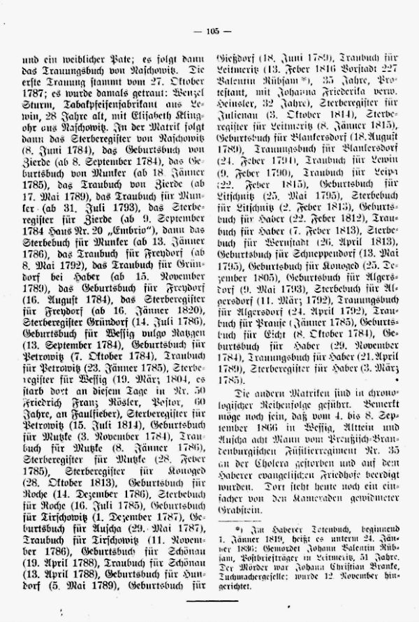 Die Matriken der evangelischen Gemeinde Haber - 2