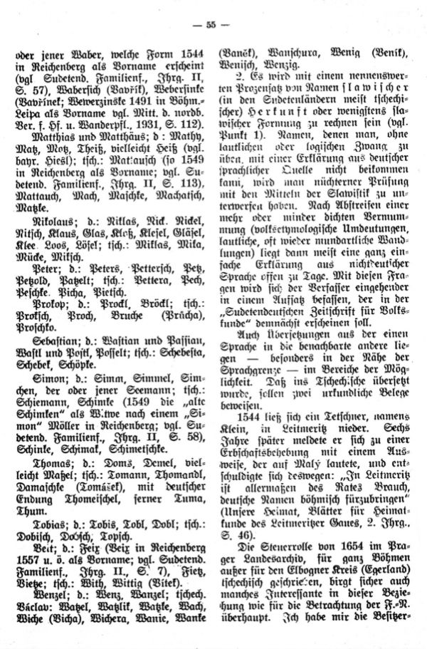 Bemerkungen zur Familiennamenforschung - 5