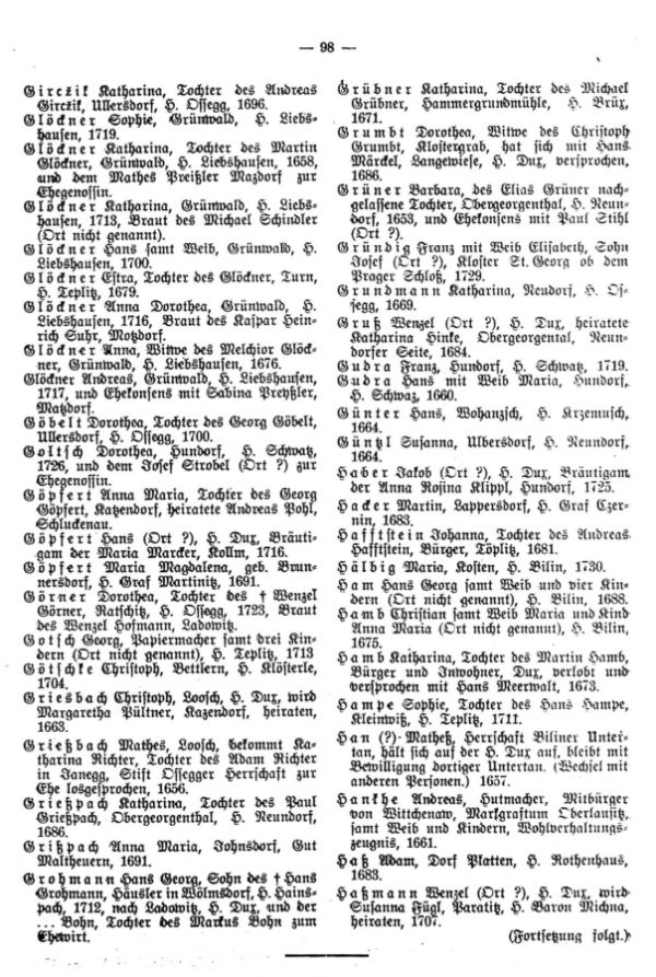 Weglaßbriefe im Stadtarchiv Oberleutensdorf - 4