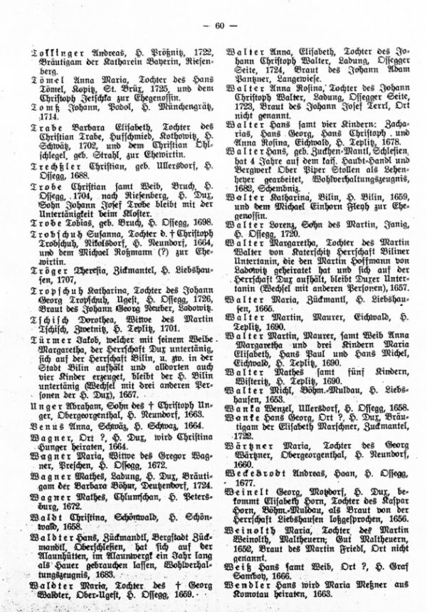 Weglaßbriefe im Stadtarchiv Oberleutensdorf (Schluß) - 3