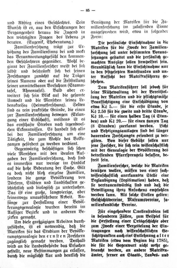 Die Matriken und ihre Benützung - 5