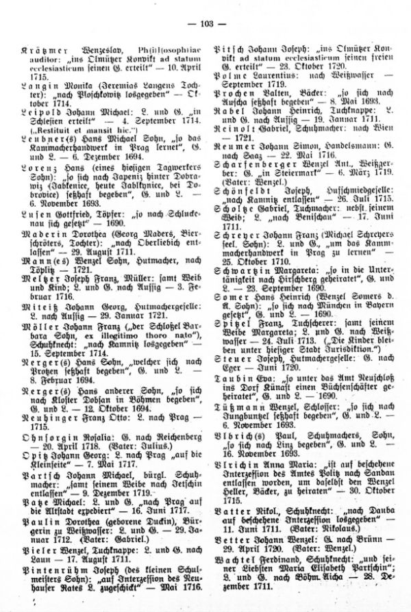 Böhm.-Leipaer Bürgerentlassungen - 3