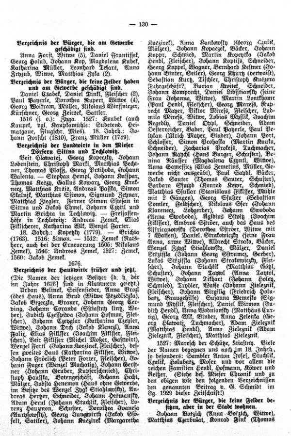 Mieser Familien des 17. Jh. - 3