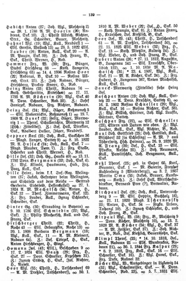 Findlinge in der Sukohrader Traumatrik der Pfarre Robitsch bei Auscha von 1785-1845 - 2