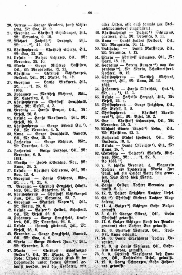 Verzeichnis der Getauften Fremden Kinderlein - 3