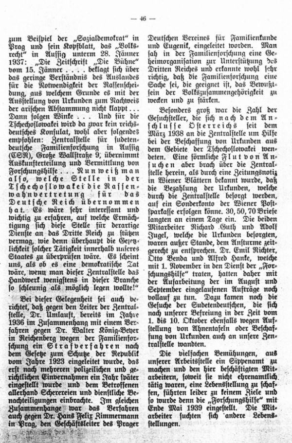 Rückblick auf die Tätigkeit der Zentralstelle für sudetendeutsche Familienforschung - 6