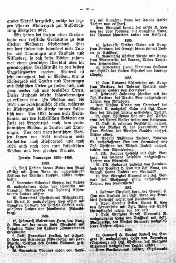 Die ältesten Kirchenbücher von Klostergrab - 2