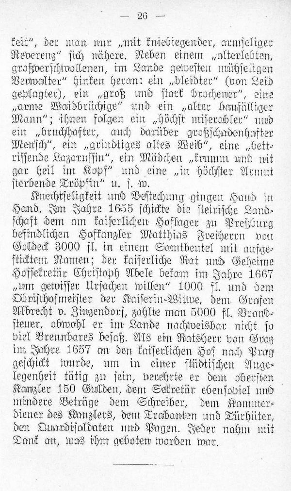 Knechtssinn, Byzantinismus, Bestechlichkeit