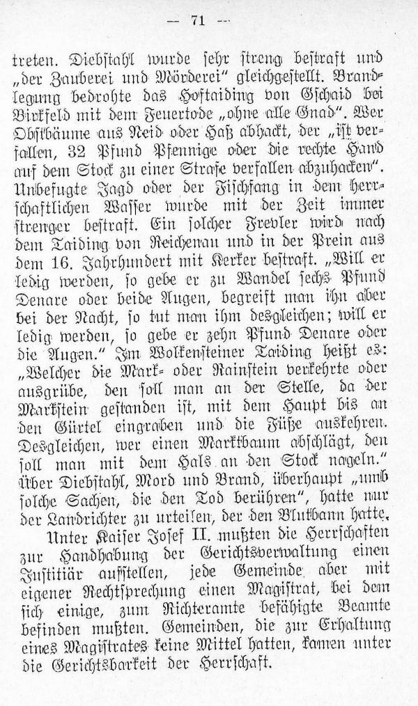 Rechtspflege und Strafverfahren