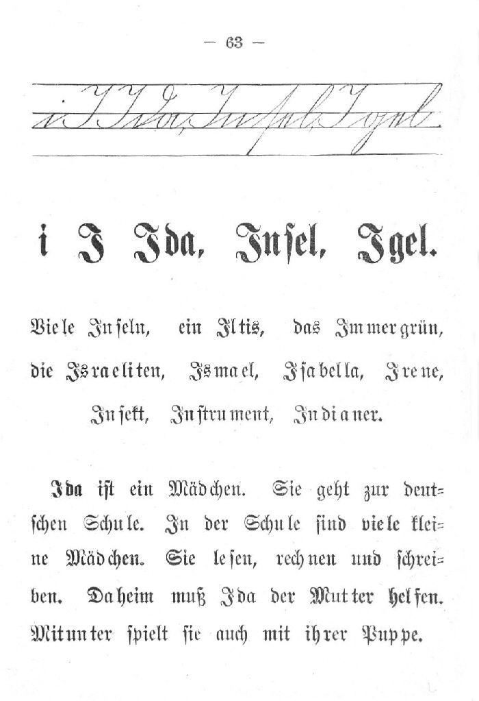 Deutsche Fibel -I (Schreibschrift /Druckschrift)