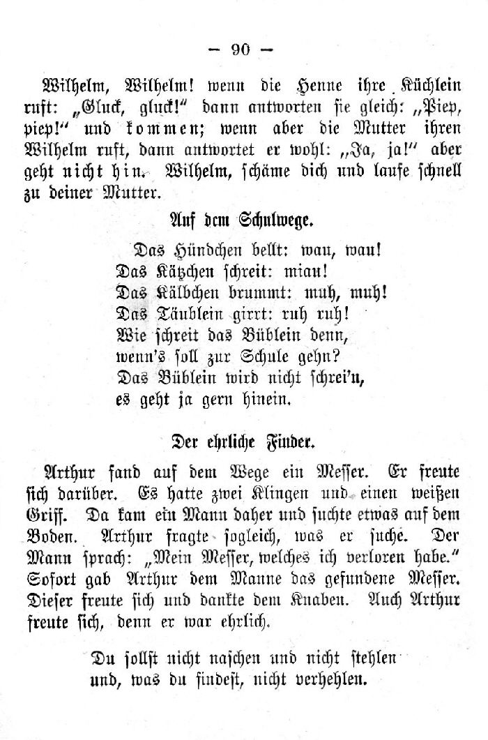 Deutsche Fibel -Auf dem Schulweg - Der ehrliche Finder