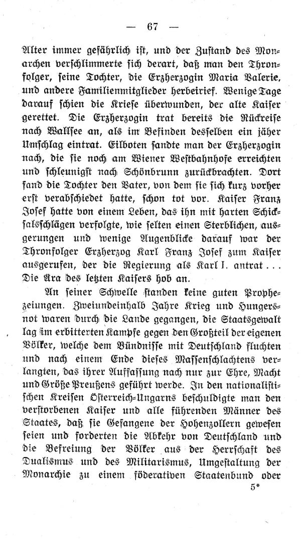 IV. Kapitel:  Die Aera des letzten Kaisers