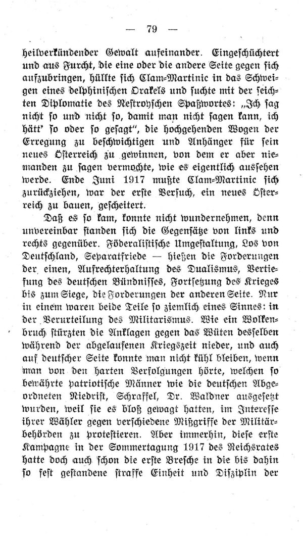 IV. Kapitel:  Die Aera des letzten Kaisers