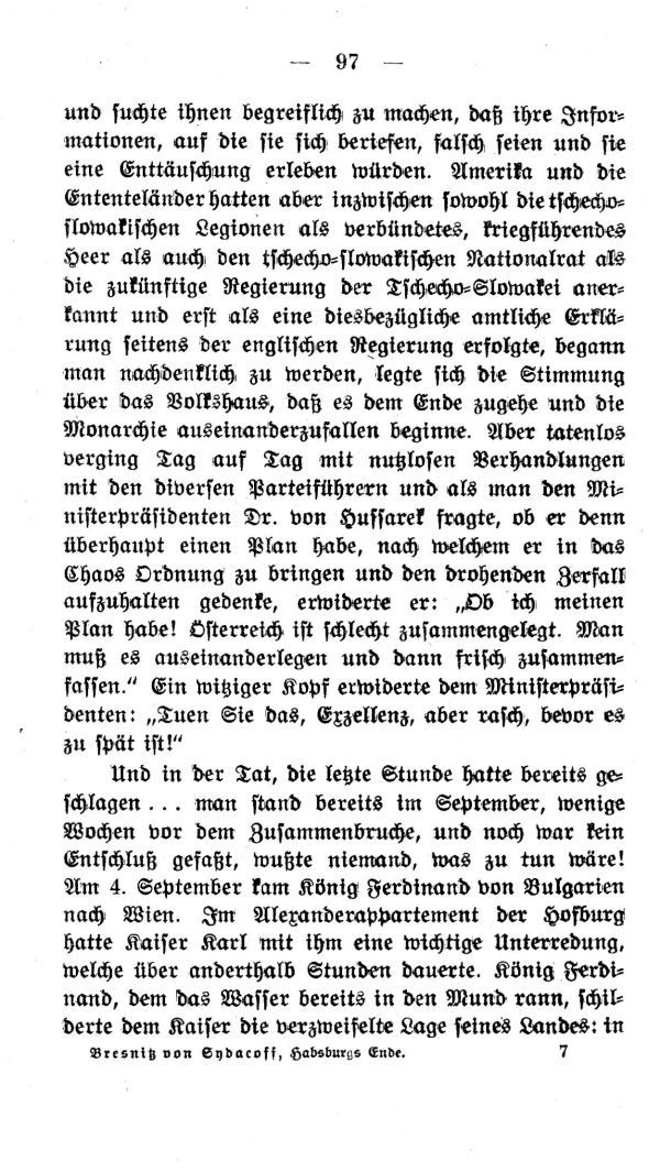 V. Kapitel:  Wie es zu Ende ging 