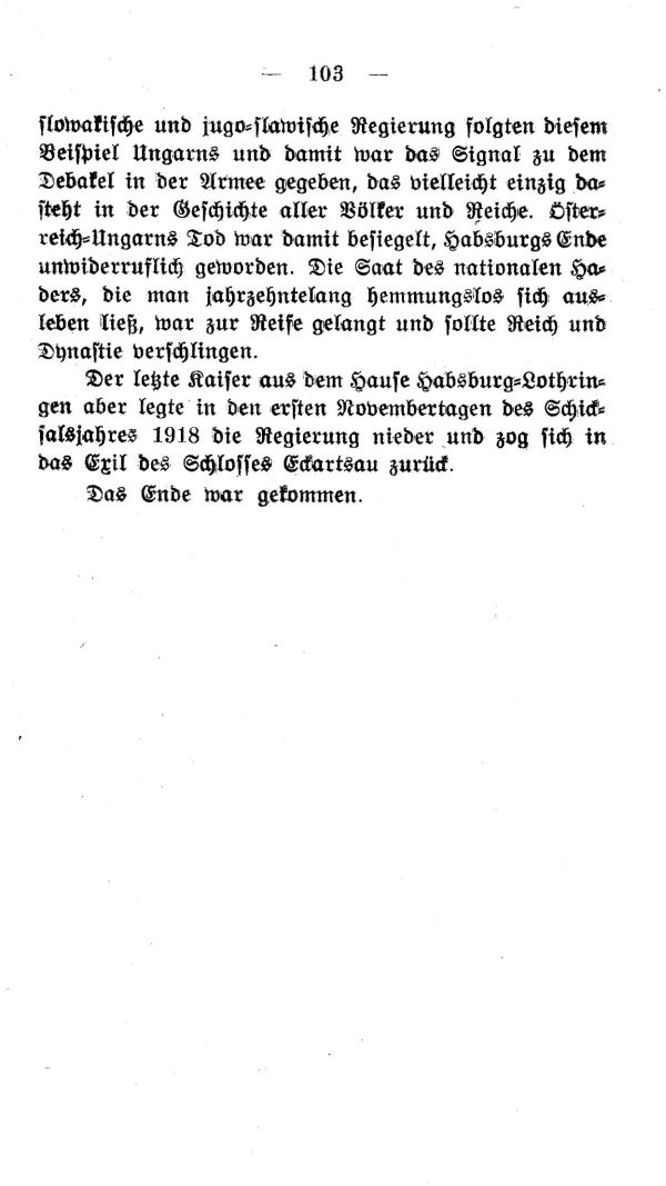 V. Kapitel:  Wie es zu Ende ging 