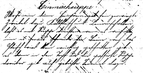 Rezept 'Einmachsuppe'