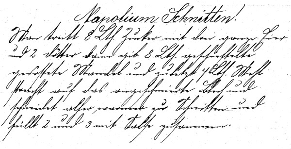 Rezept 'Napolium Schnitten'