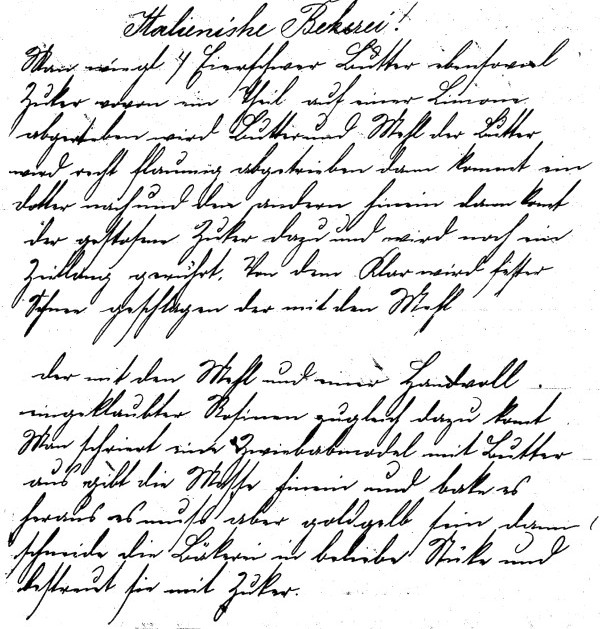 Rezept 'Italienische Bekerei'